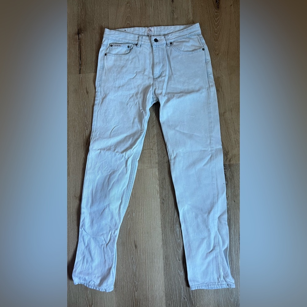 Men’s Calvin Klein Light Washed Slim fit Denim Jeans 30 x 32 - Picture 2 of 7